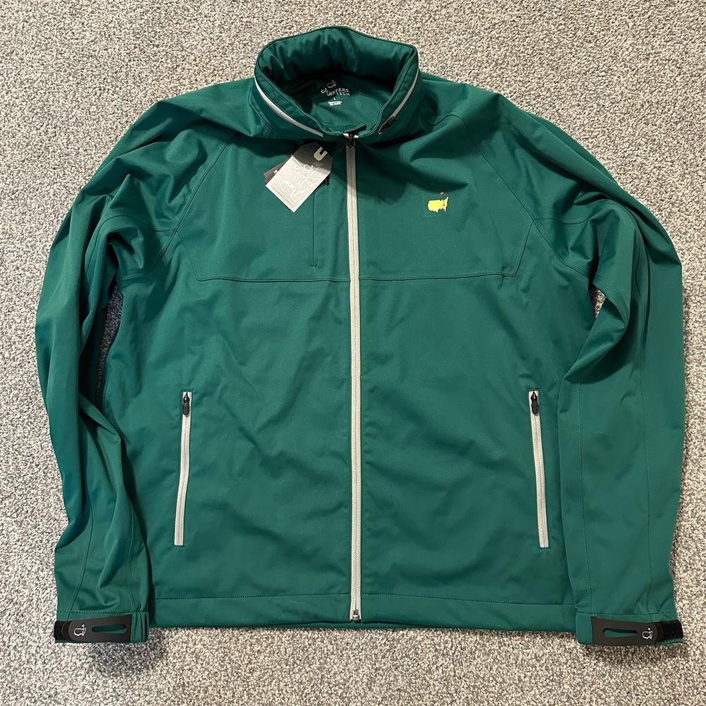 2023 Masters Golf Full Zip Rain Jacket Green Men’s Large